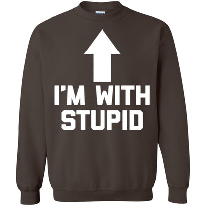 Im With Stupid T-shirt Dark Chocolate