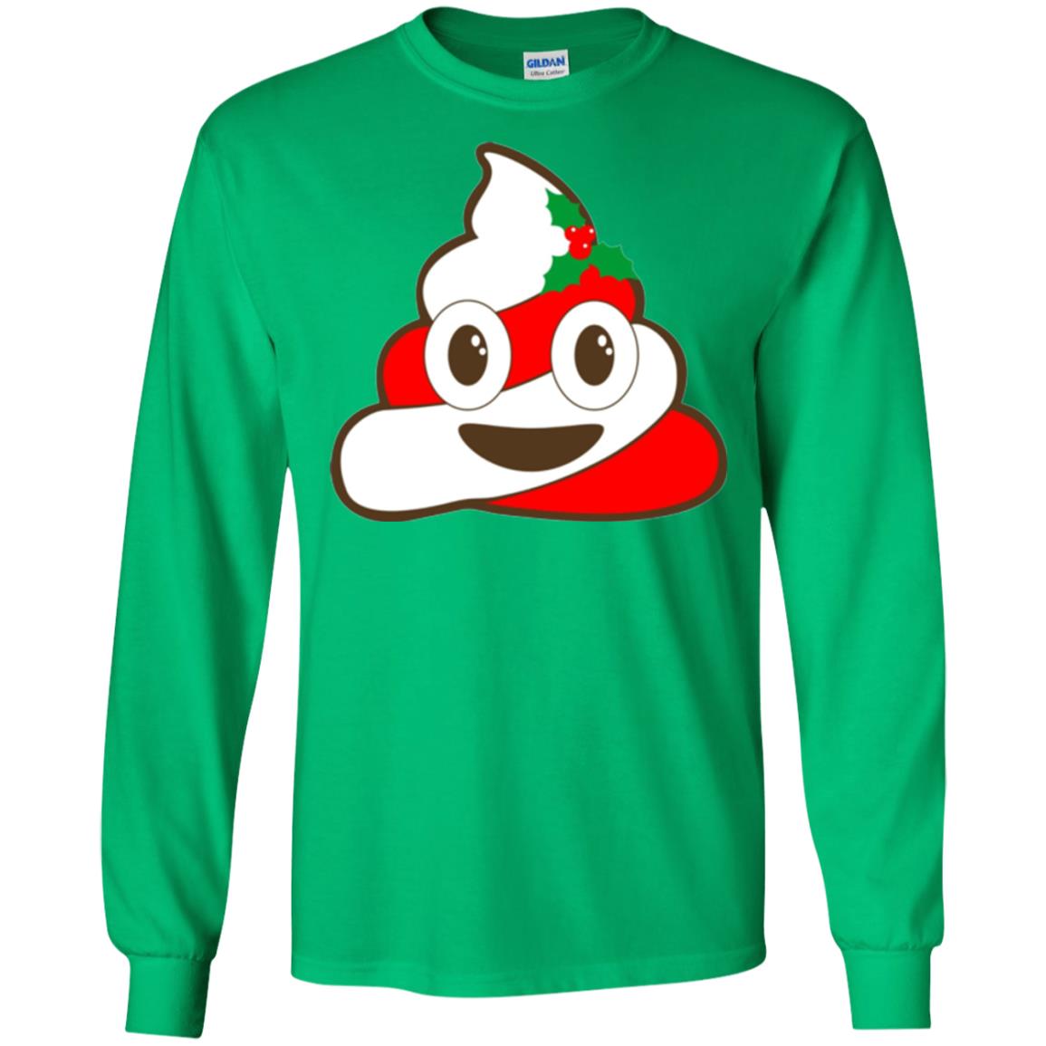 Christmas T-shirt Funny Poop Emojis Irish Green