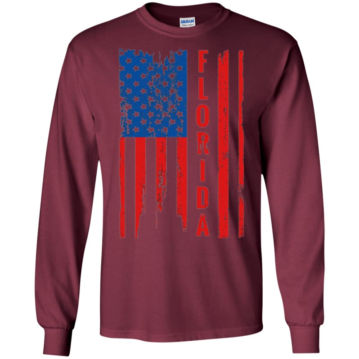 Florida State T-shirt American Flag Maroon
