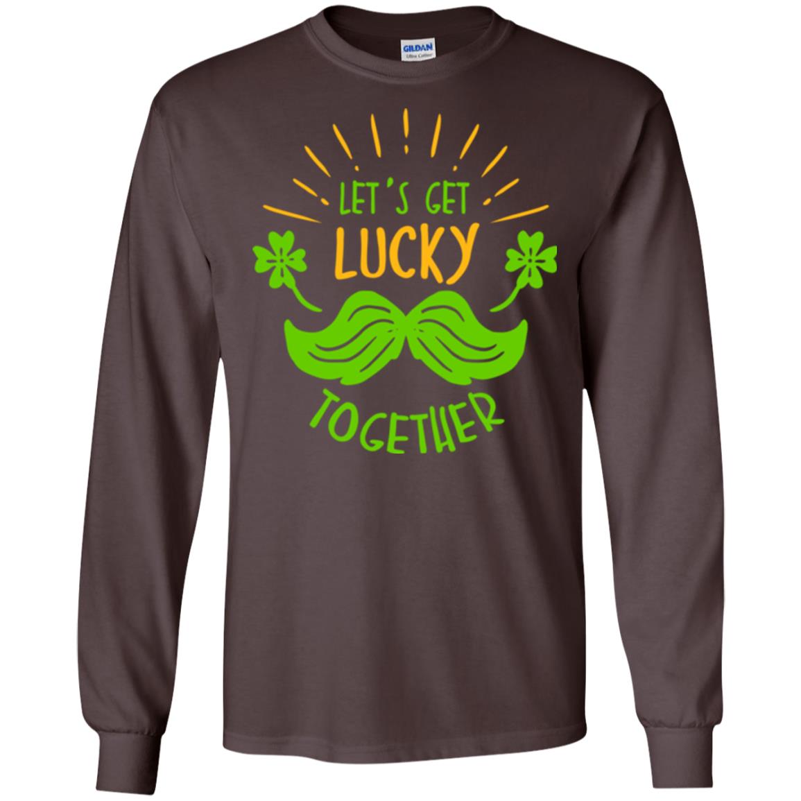 Saint Patrick's Day T-shirt Let's Get Lucky Together Dark Chocolate