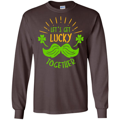 Saint Patrick's Day T-shirt Let's Get Lucky Together Dark Chocolate