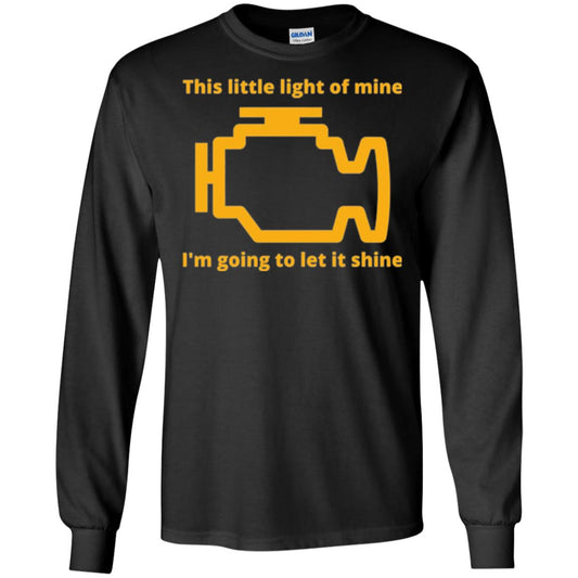 This Little Light Of Mine - Check Engine Light T-shirt Black
