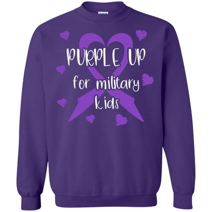 Purple Up For Military Kids Shirt Purple