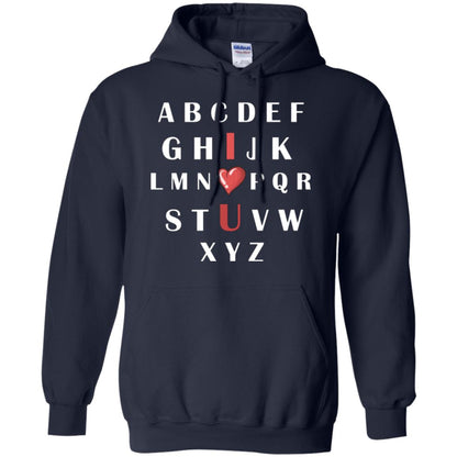 Alphabet I Love You T-shirt Navy