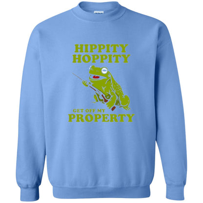 Frog Lover T-shirt Hippity Hoppity Get Off My Property Carolina Blue
