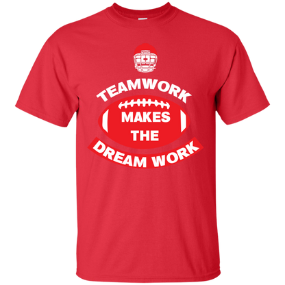 Football T-shirt TeamWork Makes The Dreamwork Red