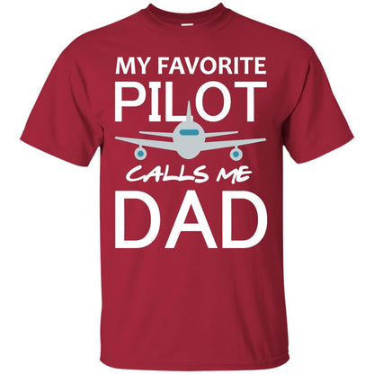 My Favorite Pilot Calls Me Dad Shirt For Daddy Cardinal