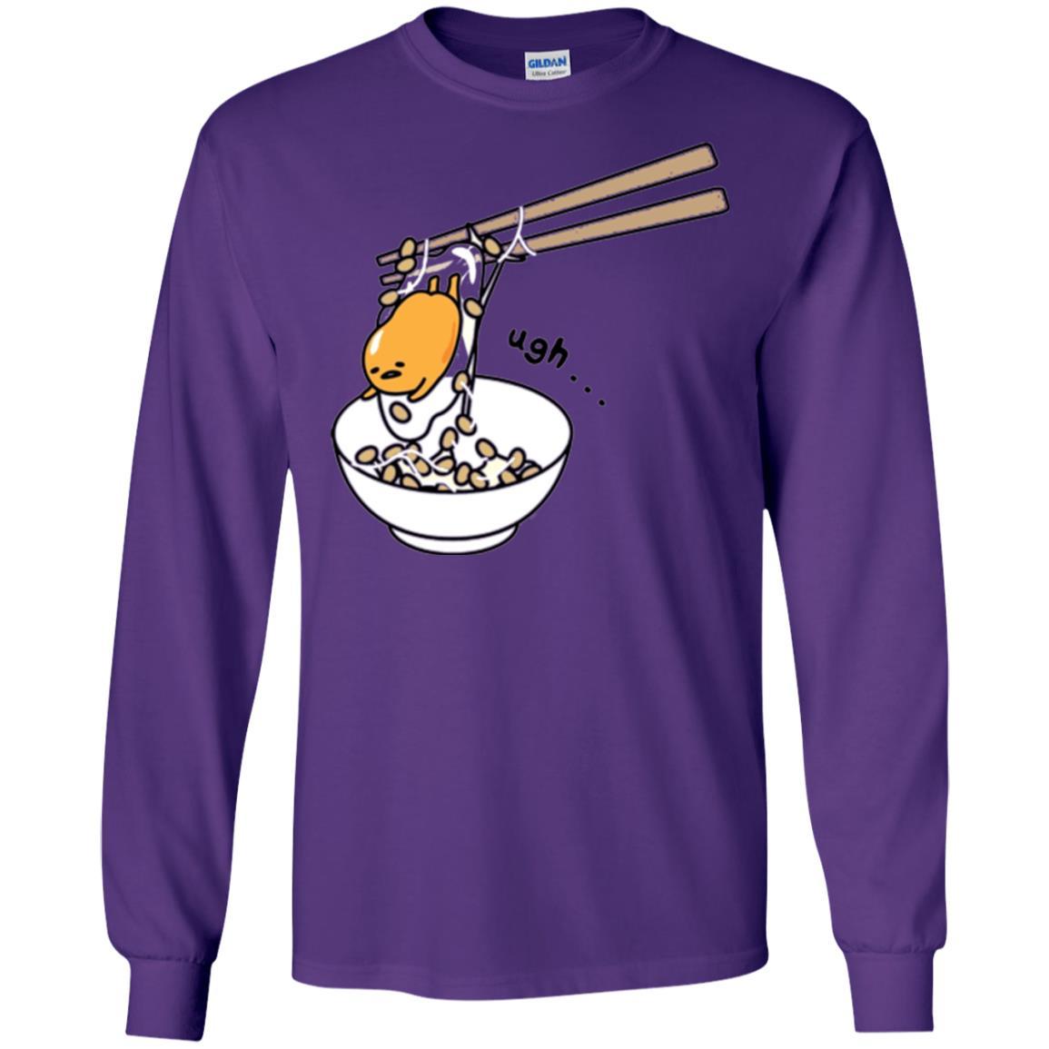 Film T-shirt Gudetama Chopsticks Purple
