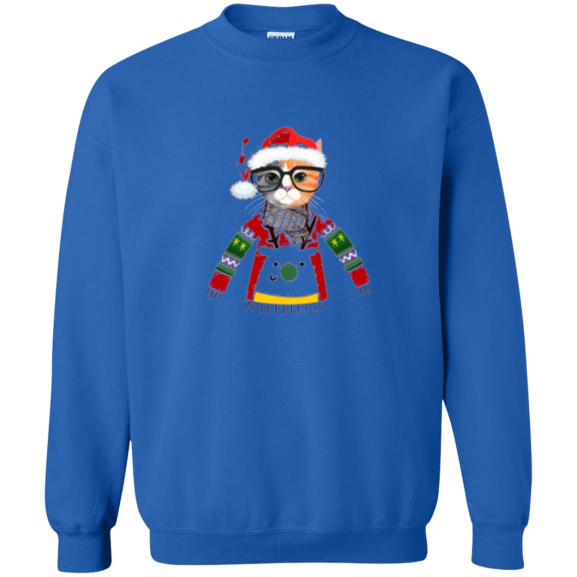 Cat Lovers T-shirt Meowy Christmas Royal