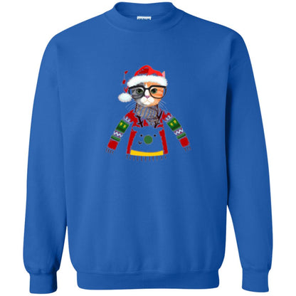 Cat Lovers T-shirt Meowy Christmas Royal