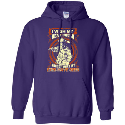 Firefighter Shirt I Wish My Head Could Forget What My Eyes Have Seen Purple