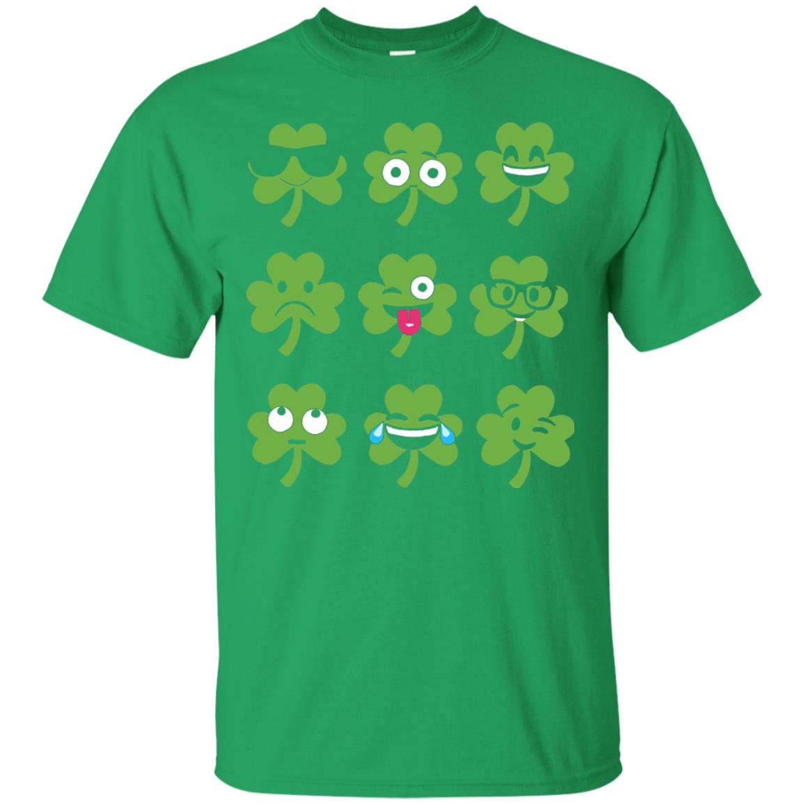 Emoji Shamrock St. Patrick_s Day T-shirt Irish Green