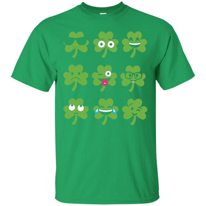 Emoji Shamrock St. Patrick_s Day T-shirt Irish Green