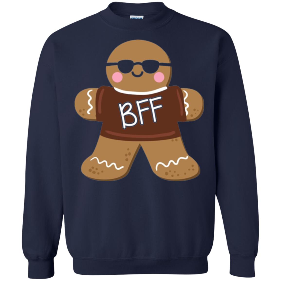 Gingerbread T-shirt Best Friend Forever Navy