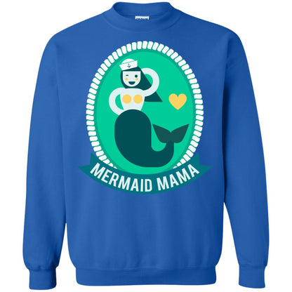 Mermaid Mama Cool Shirt For Grandma Love Mermaid Royal
