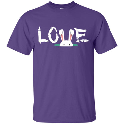 Love Easter Bunny Gift Shirt For Family Purple