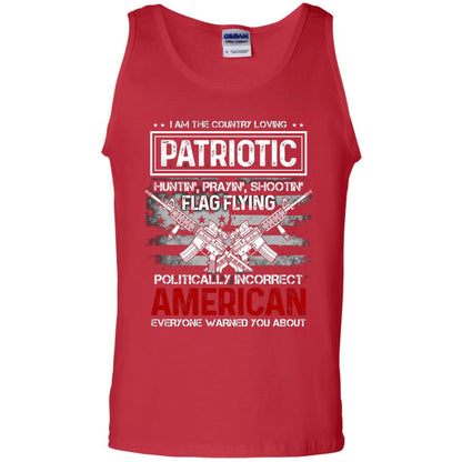 Politically Incorrect American Everyone Warned You About Military Shirt Red