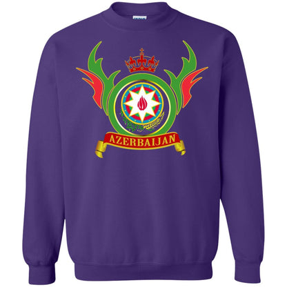 Azerbaijan Arms Coat Flag T-shirt Purple