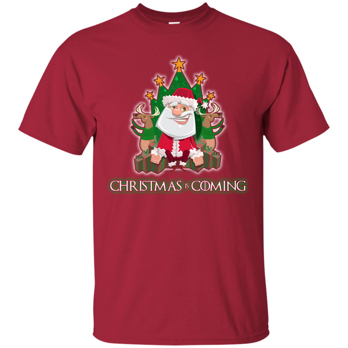 Christmas Is Coming T-shirt Cardinal