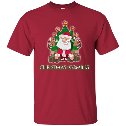 Christmas Is Coming T-shirt Cardinal