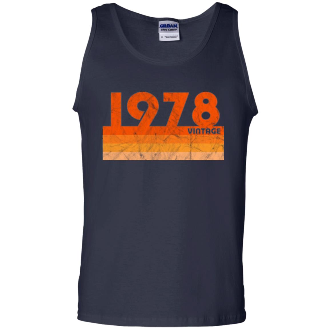 Vintage Retro 1978 T-shirt 40 Years Old Gift T-shirt Navy