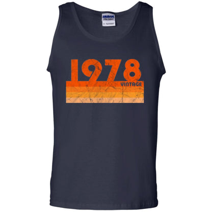 Vintage Retro 1978 T-shirt 40 Years Old Gift T-shirt Navy