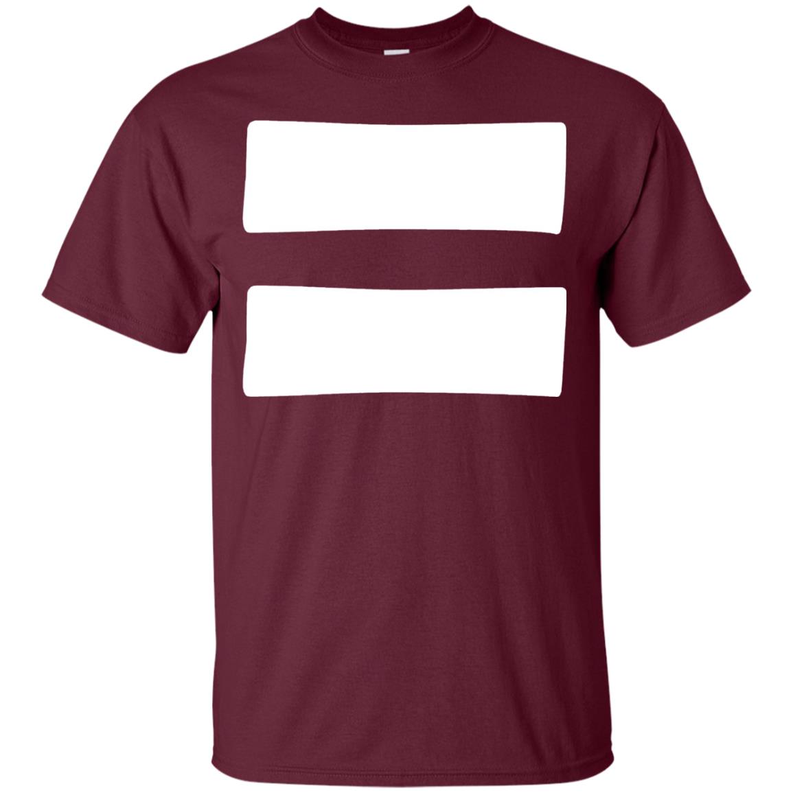Equals Sign T-shirt Equality Symbol Feminism Maroon