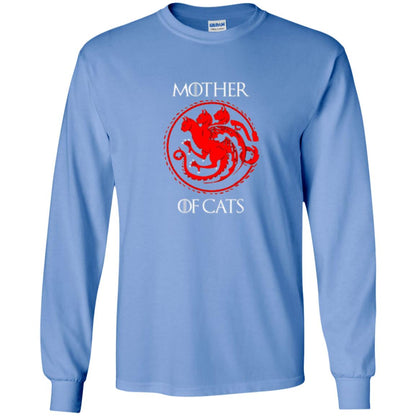 Cat Lovers T-shirt Mother Of Cat Carolina Blue