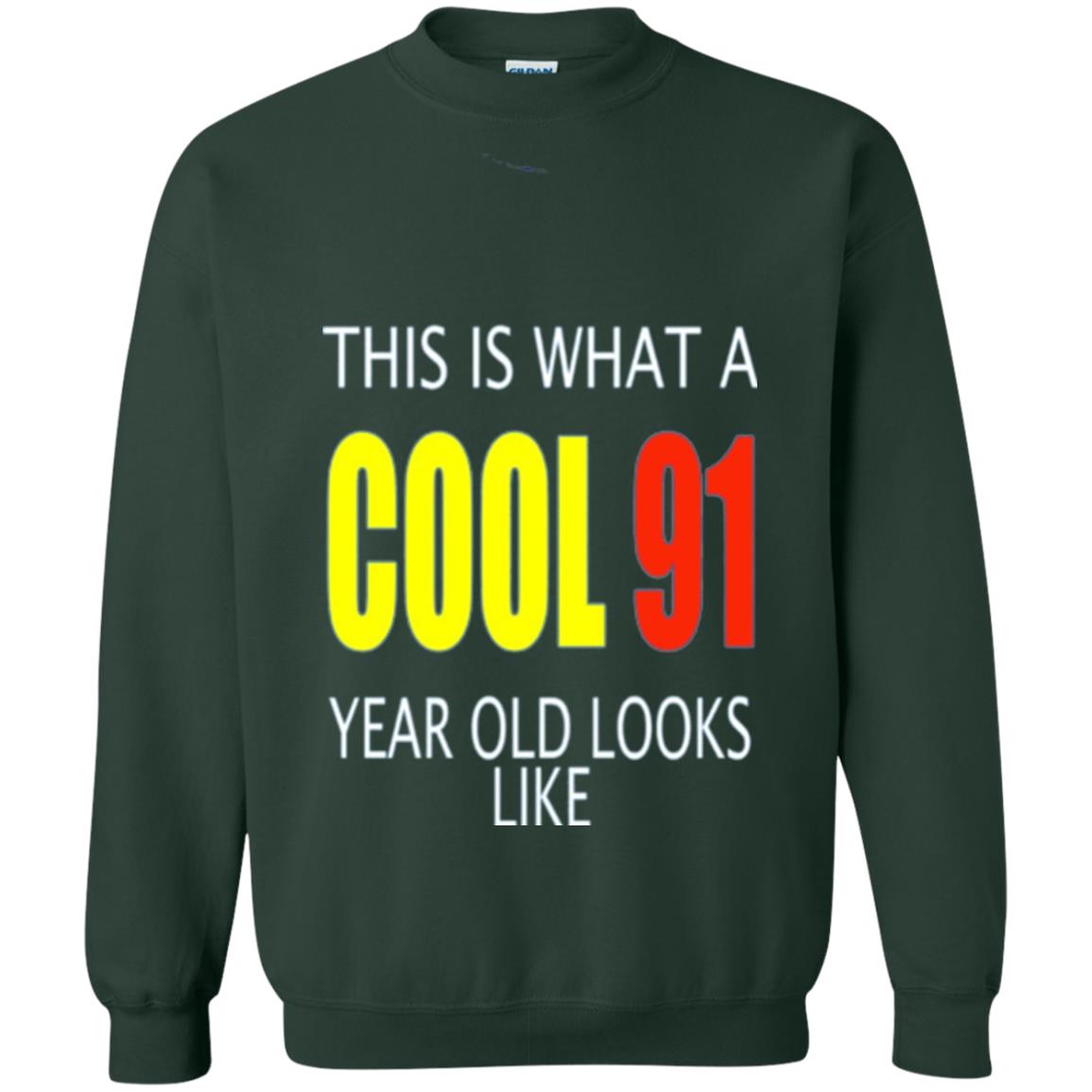 Cool 91 Years Old Birthday Gifts This Is What A Cool 91 Forest Green