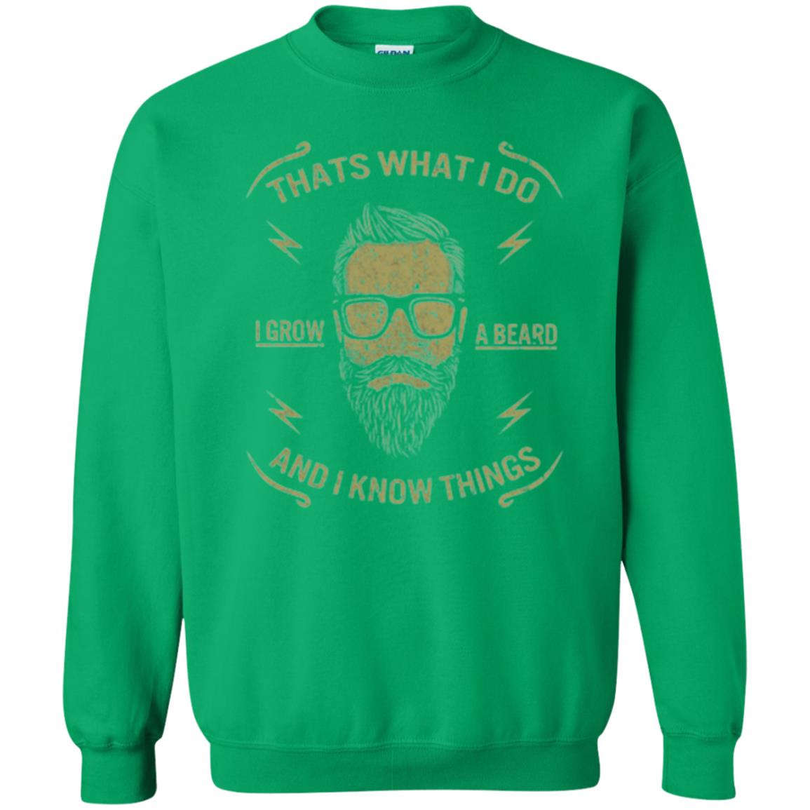 Funny Joke Retro Vintage T-shirt That What I Do I Grow A Beard Irish Green