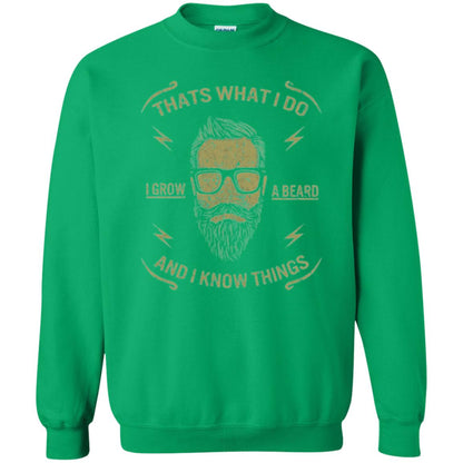 Funny Joke Retro Vintage T-shirt That What I Do I Grow A Beard Irish Green