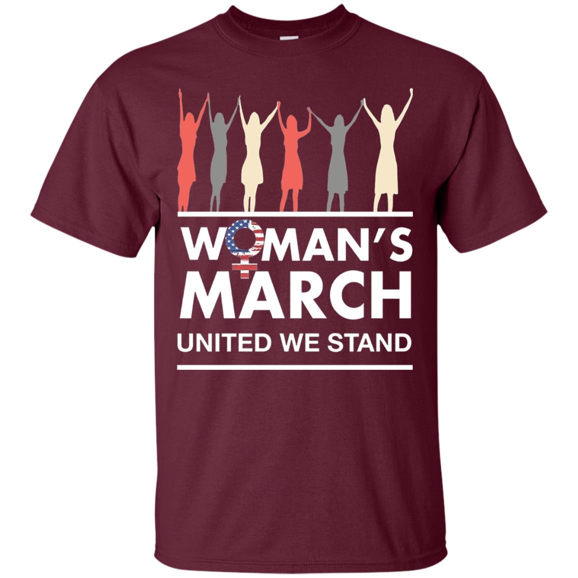 Women_s Right T-shirt Women_s March United We Stand Maroon