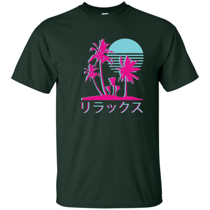 Aesthetic Vaporwave Otaku Summer Shirt Forest