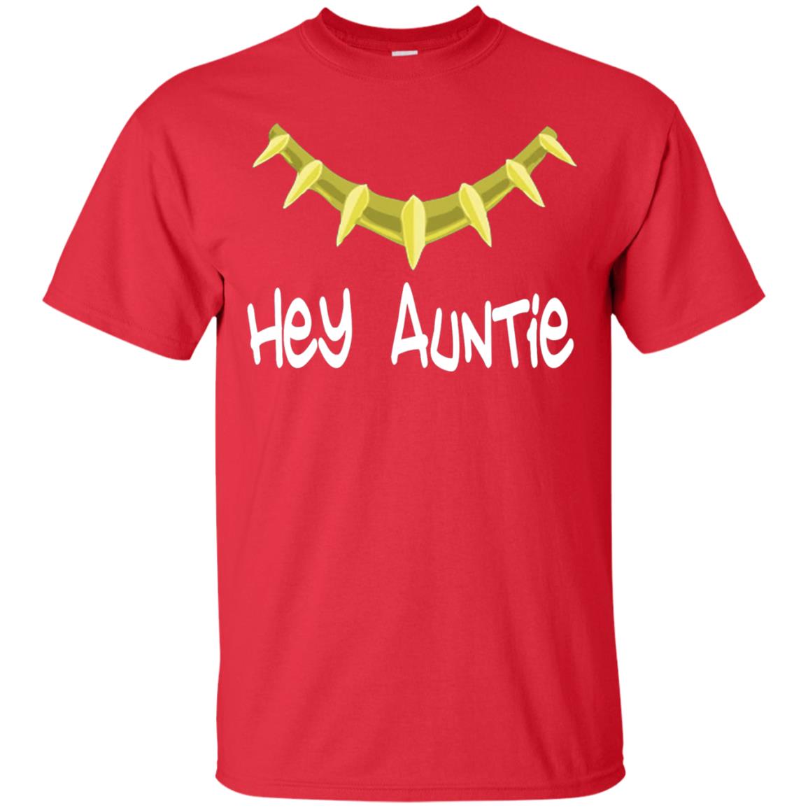 Hey Auntie Funny Aunt T-shirt Red