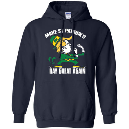 Trump Make St Patricks Day Great Again Funny Trump T-shirt Navy