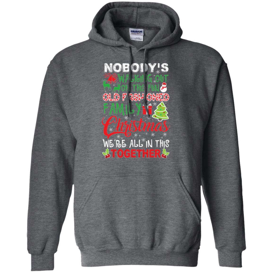 Christmas T-shirt We_re All In This Together Dark Heather