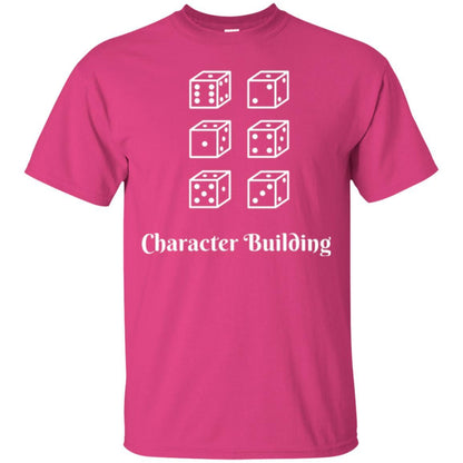 Gamer T-shirt Character Building Rolling Dice Heliconia