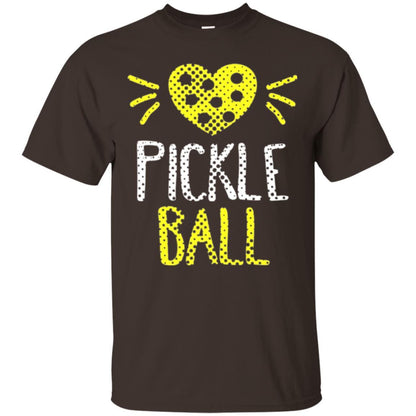 Pickleball Lover T-shirt Cute Retirement Dark Chocolate