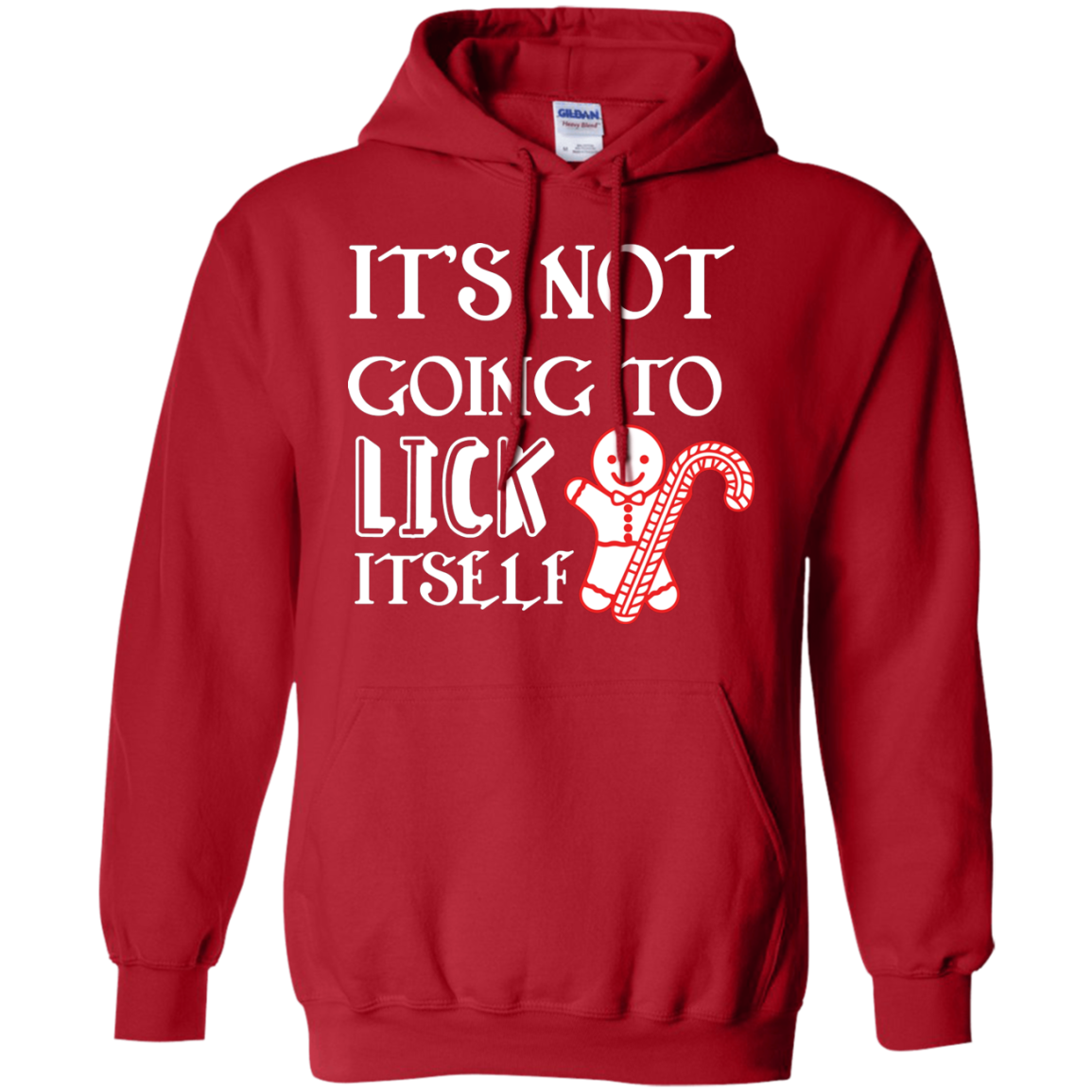 Christmas T-Shirt It's Not Going To Lick Itself Red