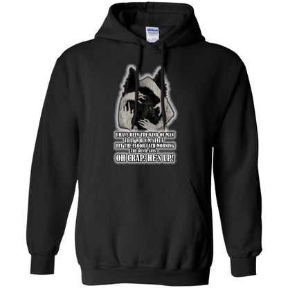 The Devil Say Oh Crap He Is Up Wolf Shirt Black