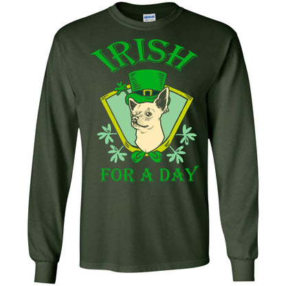Saint Patrick's Day T-shirt Irish For A Day Forest Green