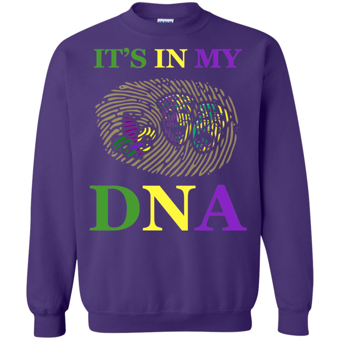 Mardi Gras T-shirt It's In My Dna Purple