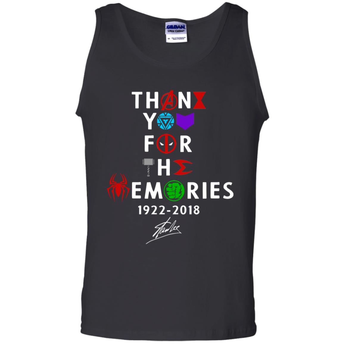 Thank You For The Memories Stan Lee Movie Hero Fan Shirt Black