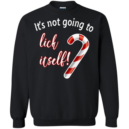 Christmas T-shirt It's Not Going To Lick Itself Black