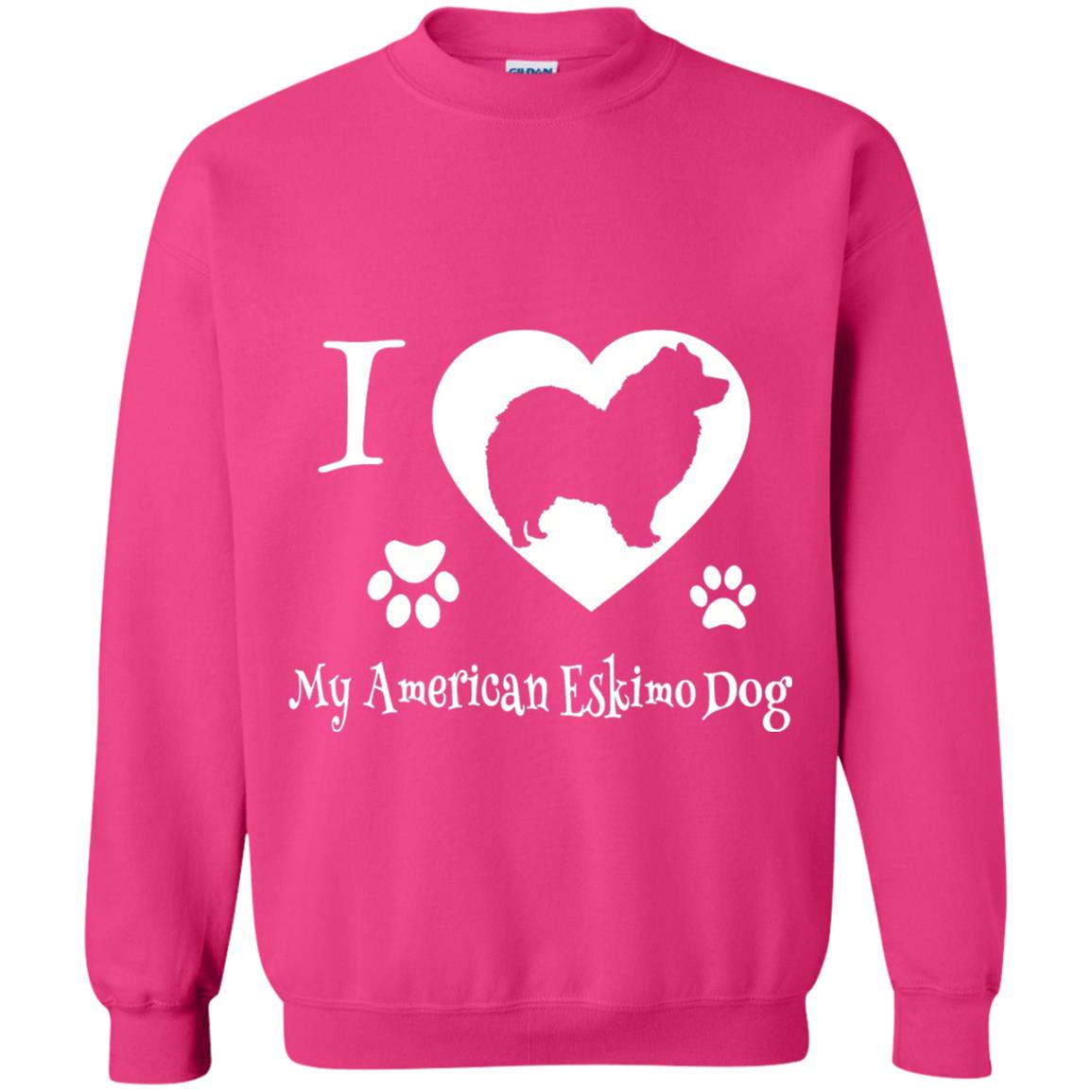 Dog Lover T-shirt I Love My American Eskimo Dog Heliconia