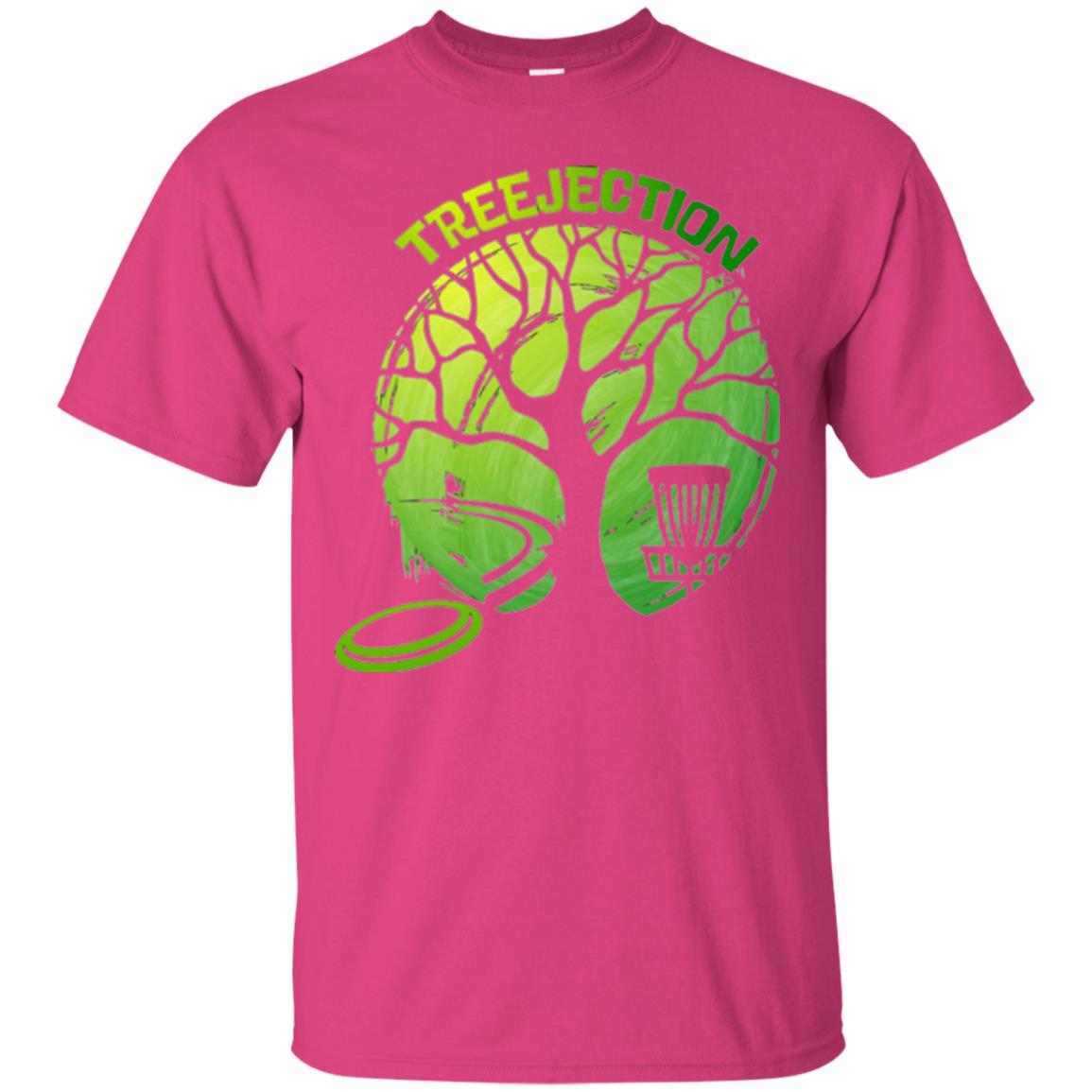 Funny Disc Golf T-shirt Treejection Heliconia