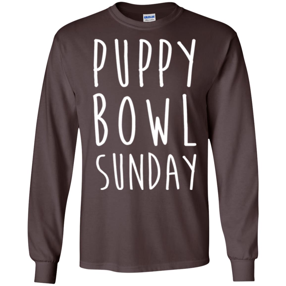 Football Dog Lover T-shirt Puppy Bowl Sunday T-shirt Dark Chocolate