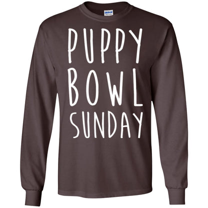 Football Dog Lover T-shirt Puppy Bowl Sunday T-shirt Dark Chocolate