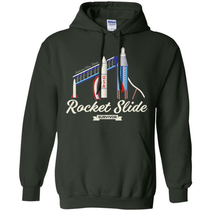 I Survived The Rocket Slide T-shirt Forest Green