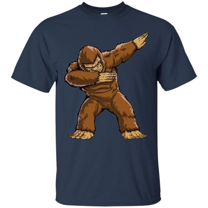 Monkey T-shirt Bigfoot Sasquatch Dabbing Navy
